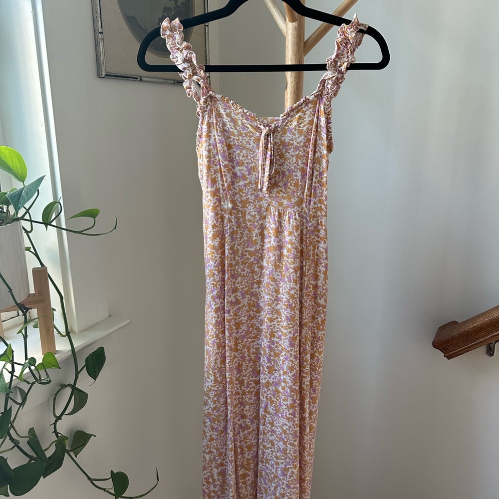 Joie Floral Midi Dress Size S